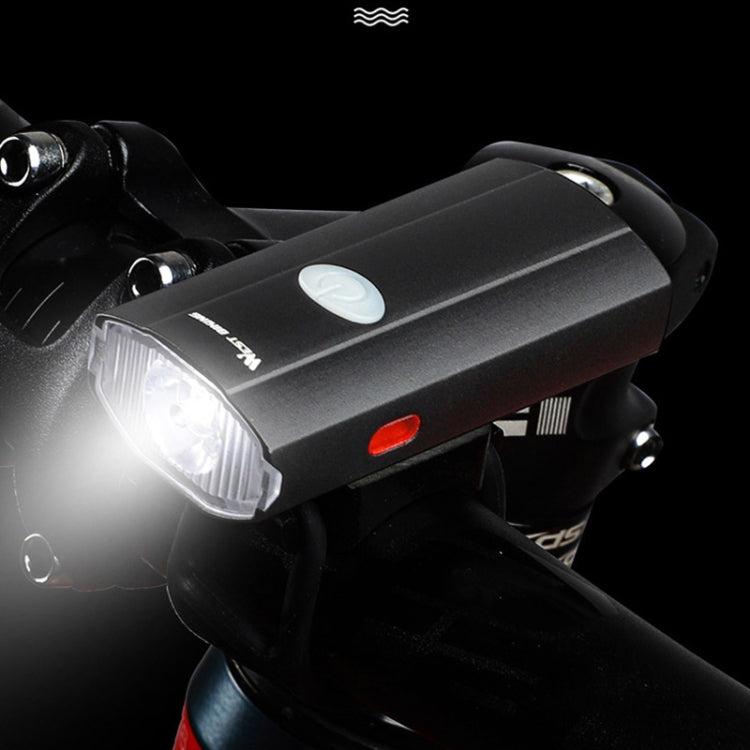 WEST BIKING YP0701281 Bicycle Lights Helmet Lights Front And Tail Warning Lights USB Night Riding Mountain Bike Equipment With Side Lights(Black)