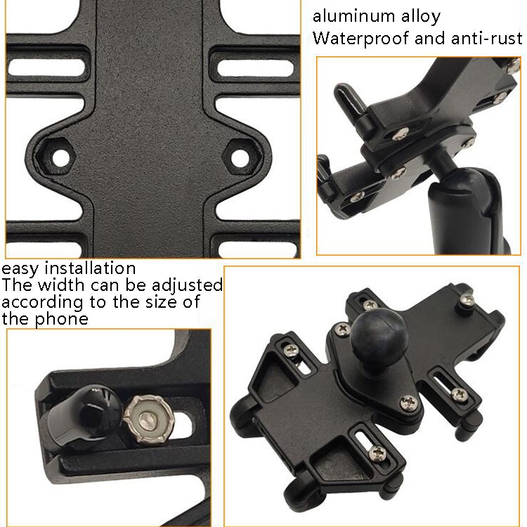 N-STAR NJN001 Motorcycle Bicycle Compatible Mobile Phone Bracket Aluminum Accessories Riding Equipment(With Pump Cover)