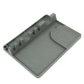 2 in 1 Kitchen Silicone Spoon Holder Shelf Large (Gray)