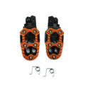 Motorcycle Modified Aluminum Alloy Foot Pedal Accessories(Orange)
