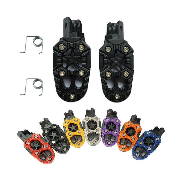 Motorcycle Modified Aluminum Alloy Foot Pedal Accessories(Yellow)
