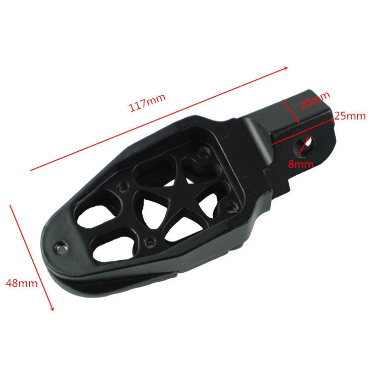 Motorcycle Modified Aluminum Alloy Foot Pedal Accessories(Silver)