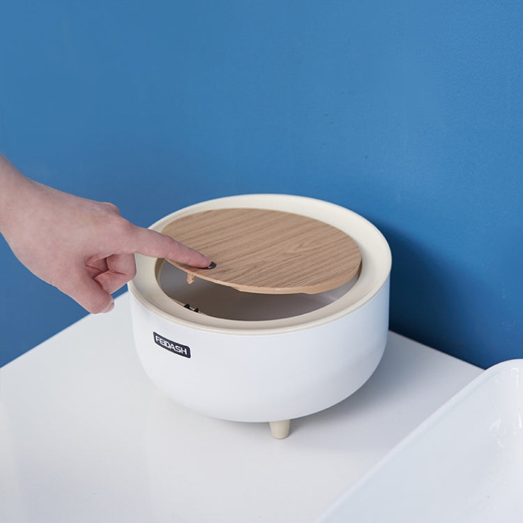 Mini Desktop Trash Can Simple Press Grunge Storage Bucket Student Dormitory Bedside Cabinet Round Trash Cartridge