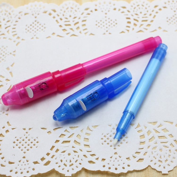 10 PCS Creative Magic UV Light Invisible Ink Pen Marker Pen(Pink)