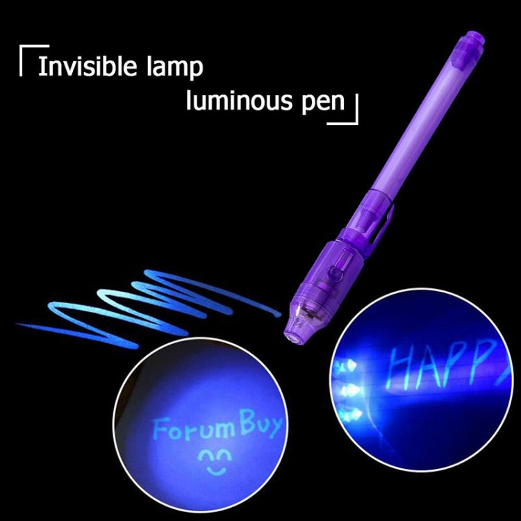 10 PCS Creative Magic UV Light Invisible Ink Pen Marker Pen(Pink)