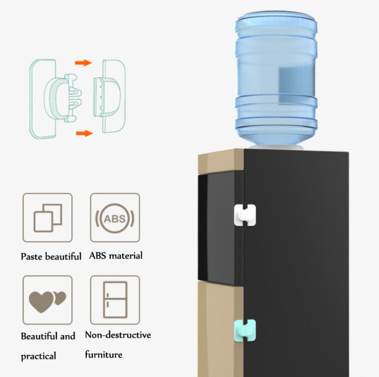 5 PCS Baby Refrigerator Water Dispenser Safety Lock Baby Safety Products(White)