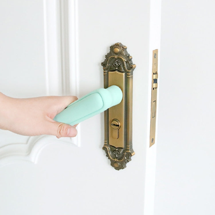 Silicone Door Handle Protector Children Anti-Collision Protector(Creamy-white)