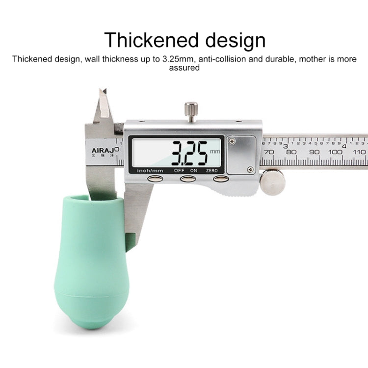 Silicone Door Handle Protector Children Anti-Collision Protector(Light Green)