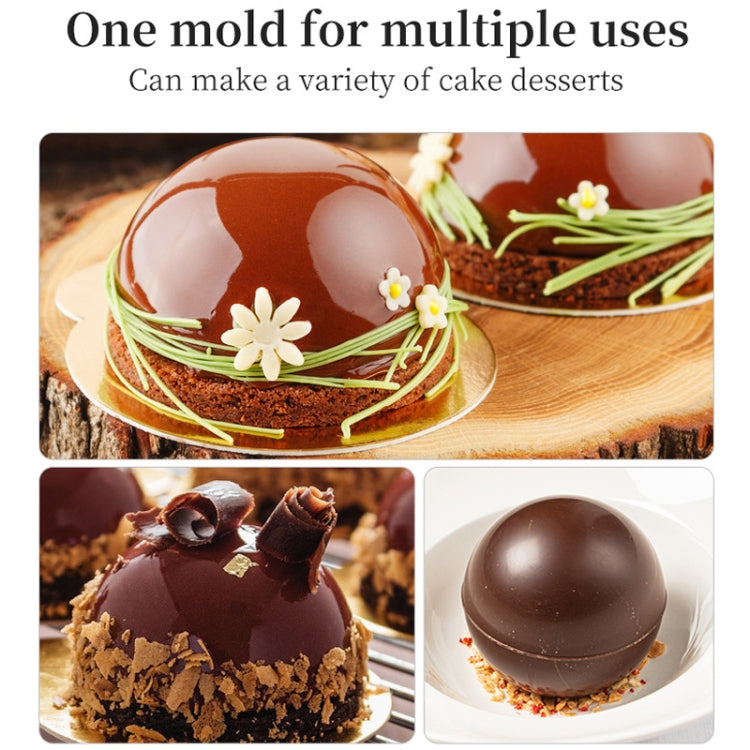 Semicircle Silicone Cake Mold Chocolate Bomb Mold(Coffee)
