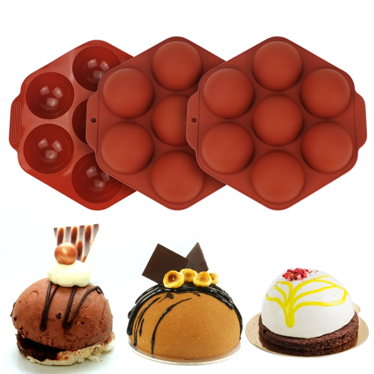 Semicircle Silicone Cake Mold Chocolate Bomb Mold(Coffee)