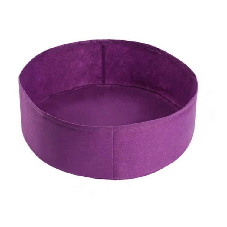 60x20cm 56L Felt Planting Barrel Indoor Outer Round Plant Bag Non-Woven Seedling Bag(Purple)