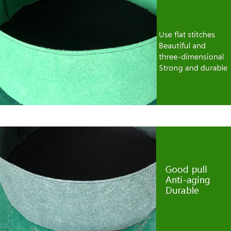 60x20cm 56L Felt Planting Barrel Indoor Outer Round Plant Bag Non-Woven Seedling Bag(Purple)