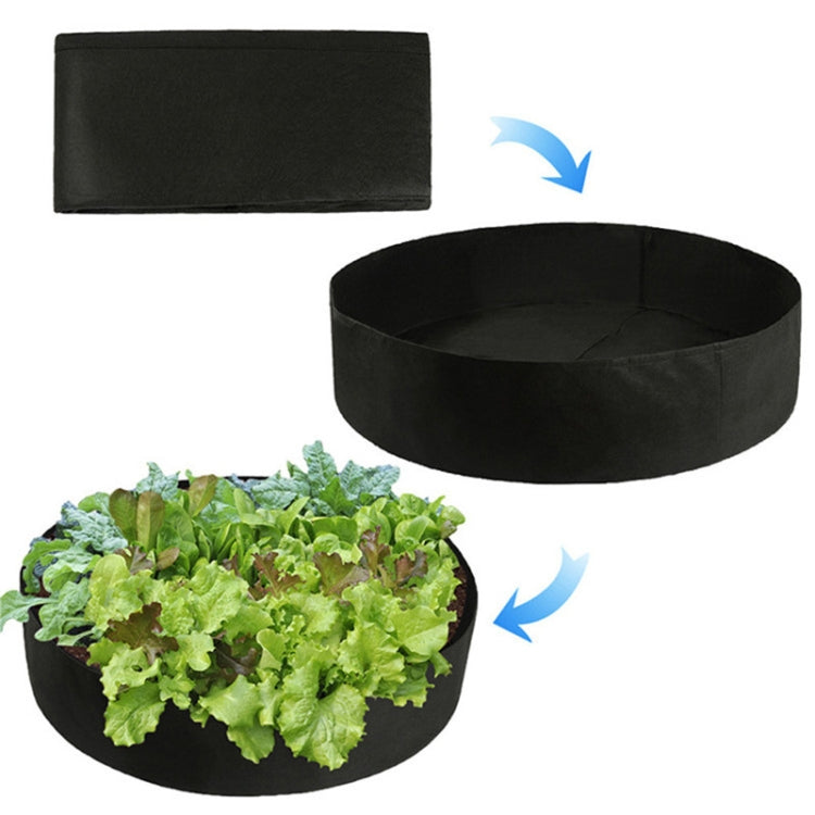 60x20cm 56L Felt Planting Barrel Indoor Outer Round Plant Bag Non-Woven Seedling Bag(Purple)