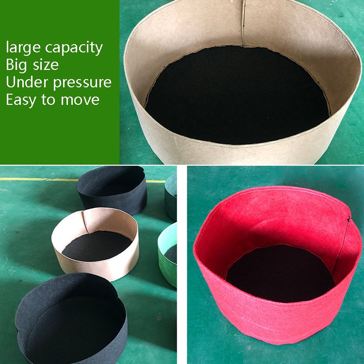 90x30cm 190L Felt Planting Barrel Indoor Outer Round Plant Bag Non-Woven Seedling Bag(Red)