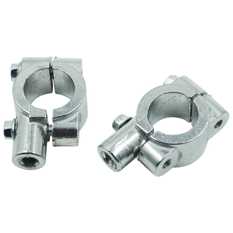 6 PCS Motorcycle Modification Accessories Handlebar Mirror Holder(M10 22mm Silver)