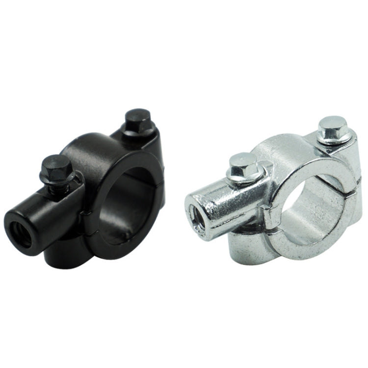 6 PCS Motorcycle Modification Accessories Handlebar Mirror Holder(M10 22mm Silver)