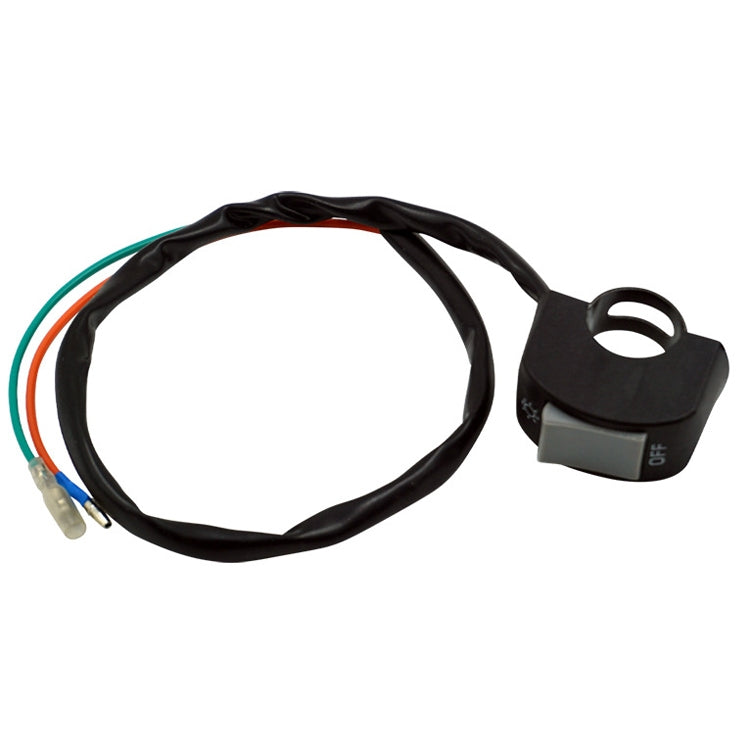 5 PCS Motorcycle Handlebar Tap Switch LED Headlight Break Extinguishing Fire Double Flash Switch(Grey Button)