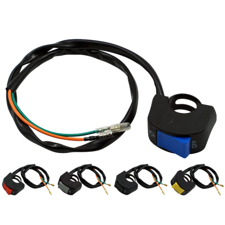 5 PCS Motorcycle Handlebar Tap Switch LED Headlight Break Extinguishing Fire Double Flash Switch(Red Button)