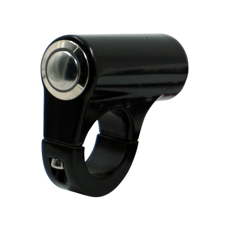 Motorcycle Electric Car Modified Accessories Faucet Handlebar Aluminum Alloy Speaker Large Light Shot Lamp Switch(Self-reset Flat Button 2 Line)