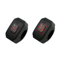 2 PCS Motorcycle Electric Car Modified Accessories Headlight Speaker Over-Car Light Spot Fire Light Multi-Function Self-Locking Switch(Red Light)