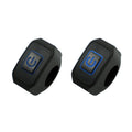 2 PCS Motorcycle Electric Car Modified Accessories Headlight Speaker Over-Car Light Spot Fire Light Multi-Function Self-Locking Switch(Blue Light)