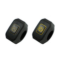 2 PCS Motorcycle Electric Car Modified Accessories Headlight Speaker Over-Car Light Spot Fire Light Multi-Function Self-Locking Switch(Yellow Light)