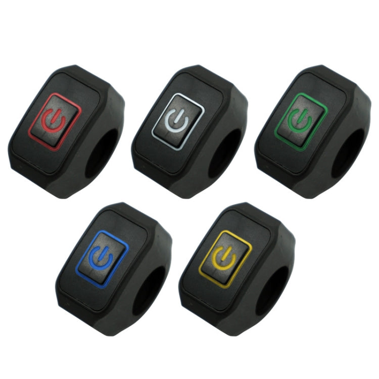 2 PCS Motorcycle Electric Car Modified Accessories Headlight Speaker Over-Car Light Spot Fire Light Multi-Function Self-Locking Switch(Green Light)