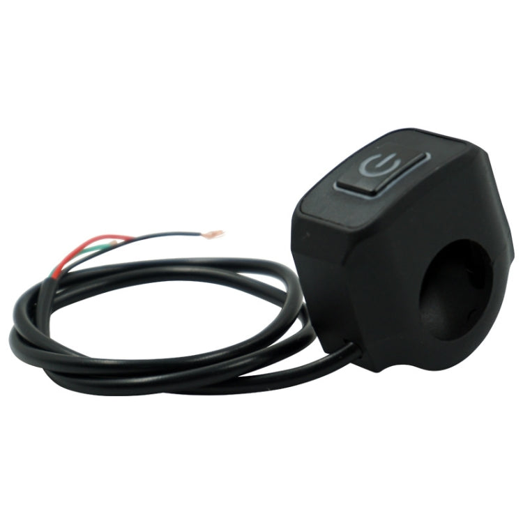 2 PCS Motorcycle Electric Car Modified Accessories Headlight Speaker Over-Car Light Spot Fire Light Multi-Function Self-Locking Switch(Green Light)