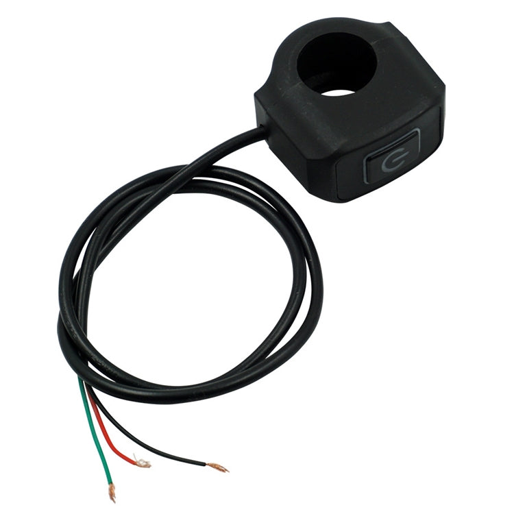 2 PCS Motorcycle Electric Car Modified Accessories Headlight Speaker Over-Car Light Spot Fire Light Multi-Function Self-Locking Switch(Green Light)