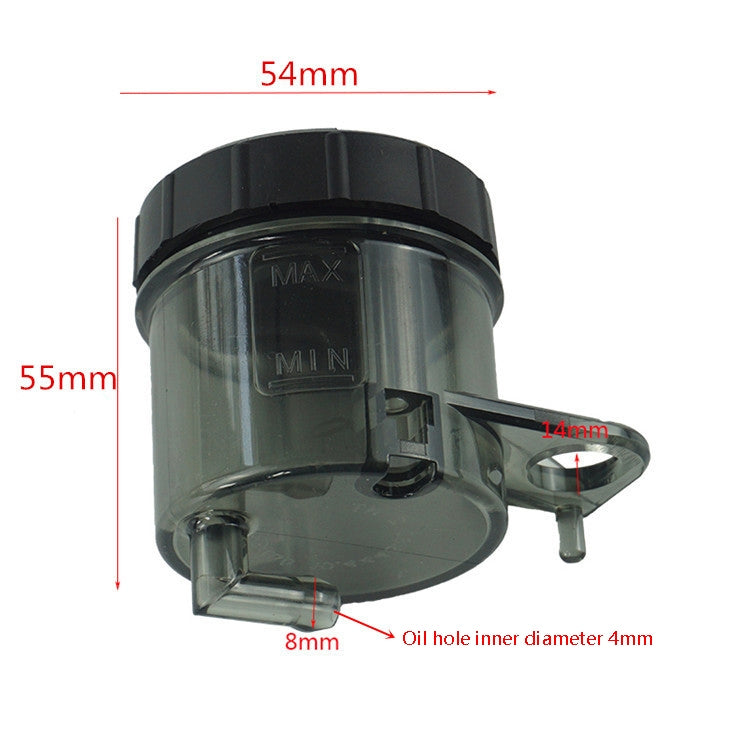 2 PCS Motorcycle Modified Parts Front Brake Oil Liquid Cup Direct Brake Pump Universal Oil Pot(Transparent)