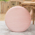 Flannel Round Cushion Dust Cover, Size: 40x40cm(Leather Pink)
