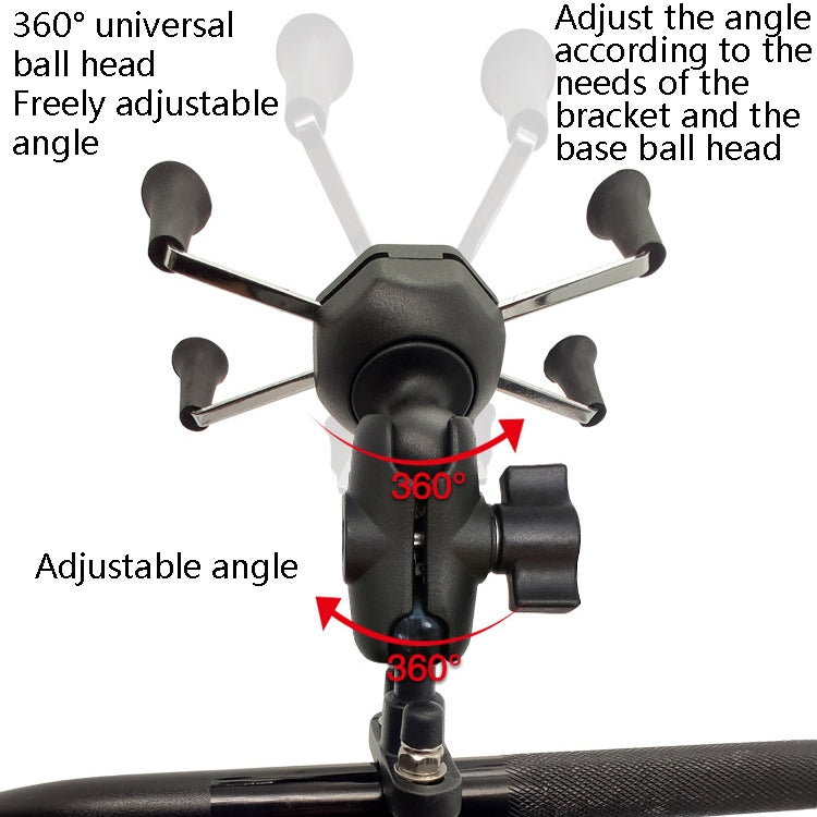 N-STAR N002 Motorcycle Bicycle Mobile Phone Bracket Riding Equipment(Small Long Ball Head)