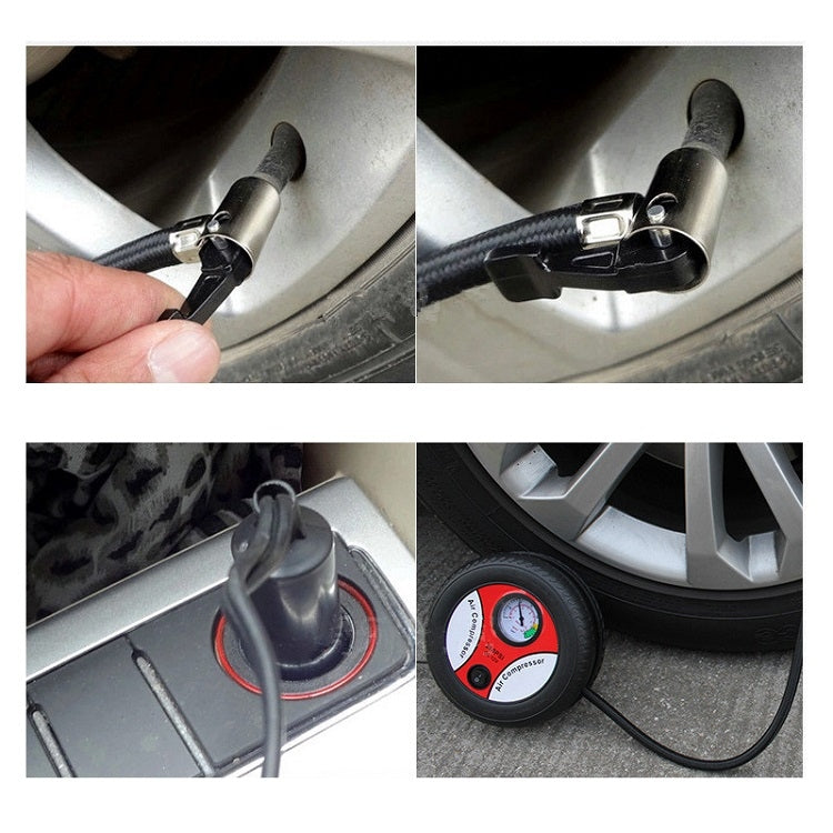 DC12V 12A Car Portable Air Pump Electric Car Tire Pump, Specification： 25-cylinder Tire Inflatable Pump