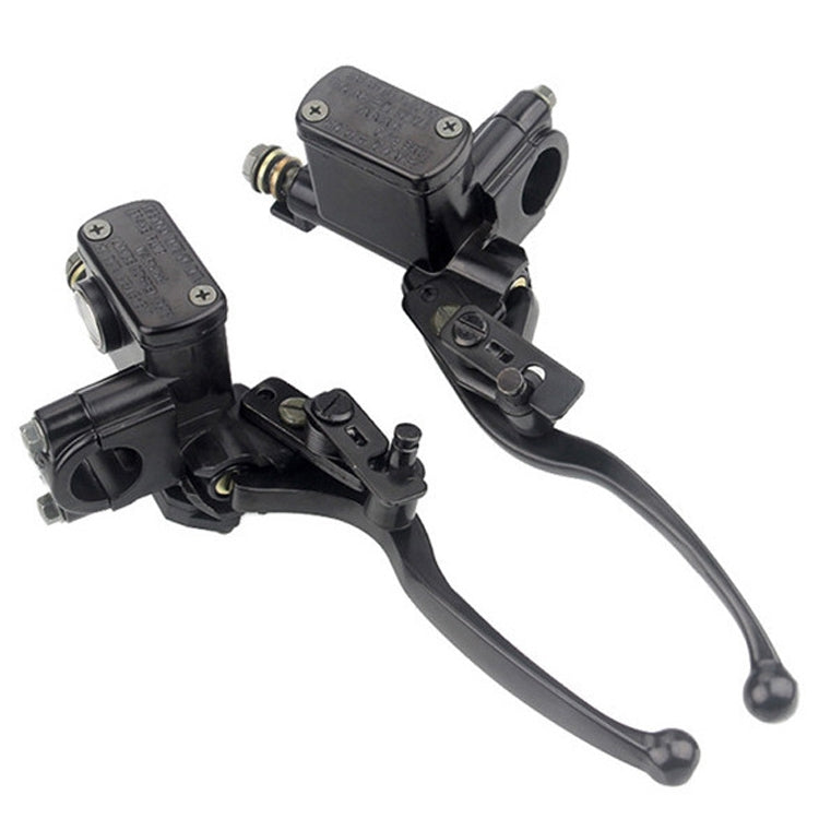 ATV Four-Wheeled Car UTV Kart Front And Rear Brakes Pump Disc Brake Handle Oil Pump Hand Brake With Assist Brake(Left)