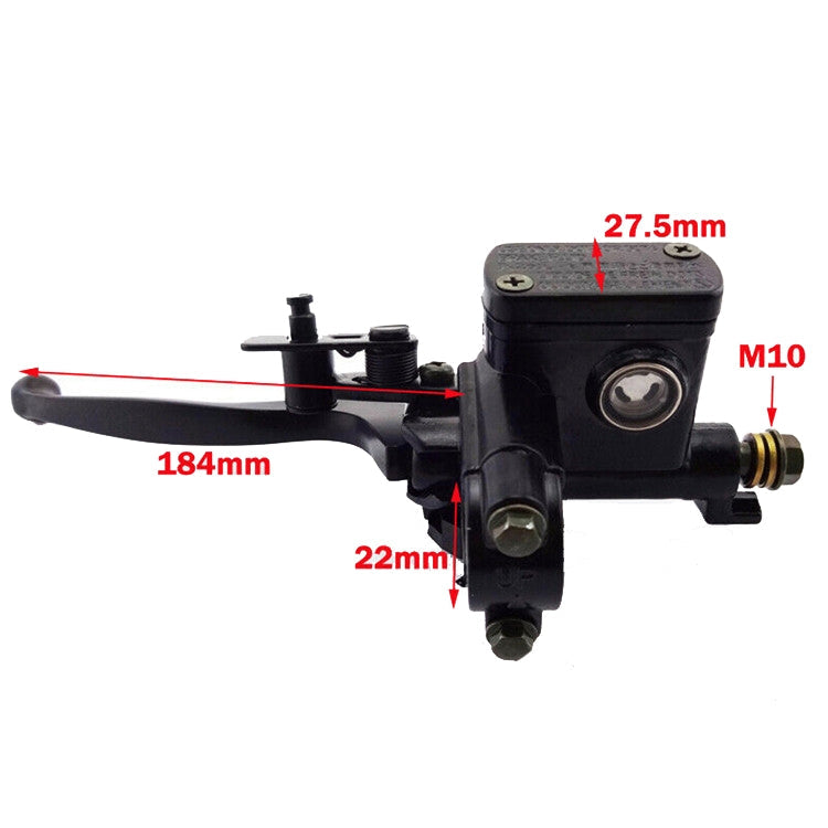 ATV Four-Wheeled Car UTV Kart Front And Rear Brakes Pump Disc Brake Handle Oil Pump Hand Brake With Assist Brake(Right)