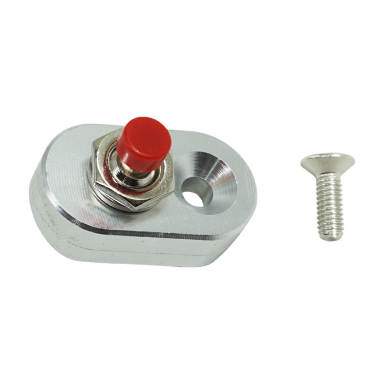Motorcycle Modification Accessories Handlebar Switch Headlights Spotlights Overtaking Lights Power Off Start Ignition Horn Combination Switch, Specification: Single Switch Silver