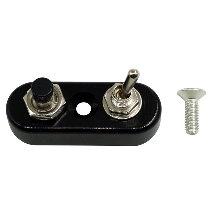 Motorcycle Modification Accessories Handlebar Switch Headlights Spotlights Overtaking Lights Power Off Start Ignition Horn Combination Switch, Specification: Double Switch Black