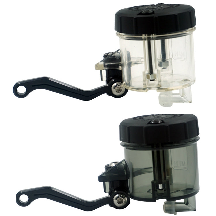 Motorcycle Modified Fittings Front Brake Oil Liquid Oil Cup Direct Pump Large Capacity Universal Oil Pot(Transparent)