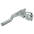 ATV Clutch Hand Brakes CNC Aluminum Alloy 22mm Handle Holder Universal Handbrake(Silver)