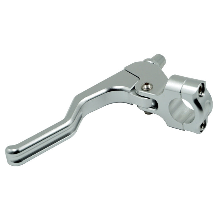 ATV Clutch Hand Brakes CNC Aluminum Alloy 22mm Handle Holder Universal Handbrake(Silver)