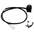 Motorcycle Modification Accessories ATV Switch Headlight Control Power Failure Start Speaker Overtaking Light Switch(Red)