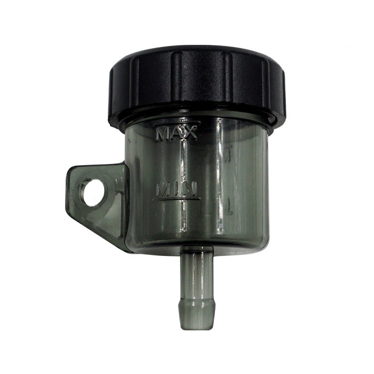 2 PCS Motorcycle Modification Accessories Off-Road Vehicle Large Displacement Straight Pump Transparent Oil Cup Brake Pump Modified Oil Pot(Straight Black)