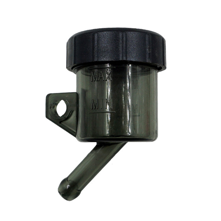 2 PCS Motorcycle Modification Accessories Off-Road Vehicle Large Displacement Straight Pump Transparent Oil Cup Brake Pump Modified Oil Pot(Oblique Black)