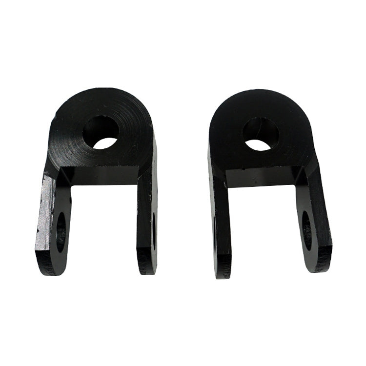 1pair Motorcycle Electric Vehicle Modification Accessories Small CNC Aluminum Alloy Shock Absorption Increaser(Black)