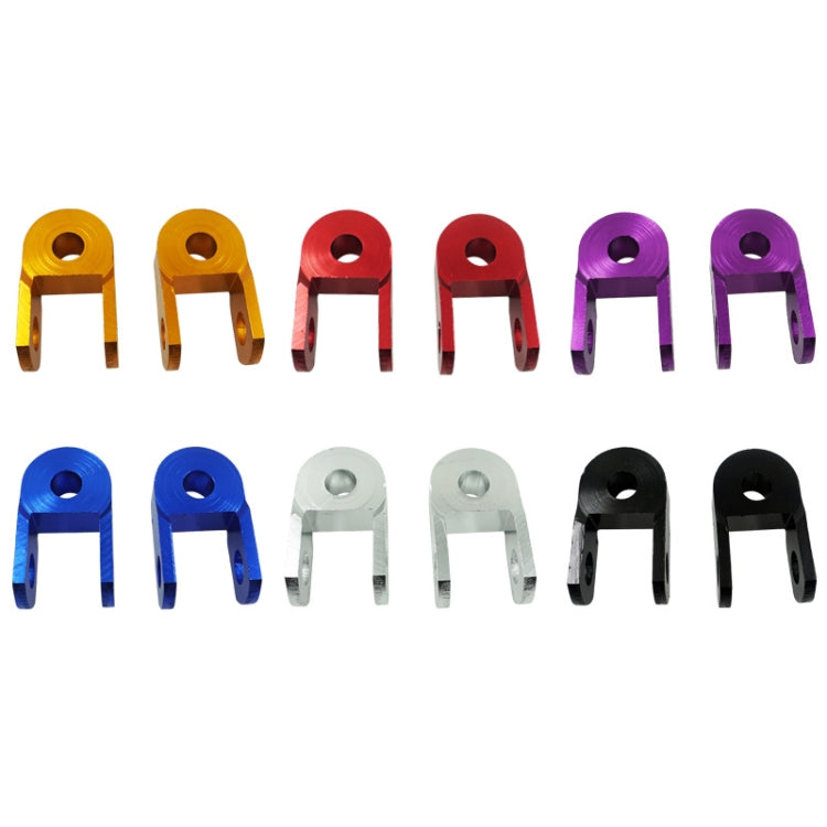 1pair Motorcycle Electric Vehicle Modification Accessories Small CNC Aluminum Alloy Shock Absorption Increaser(Gold)