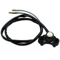 Motorcycle Modification Self-Locking Single Switch Headlight Fog Light Brake Light Emergency Light Switch(White Button)