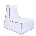 BB1082 Inflatable Sofa Inflatable Bed Outdoor Folding Portable Air Sofa Size: 70 x 65 x 60cm(White)