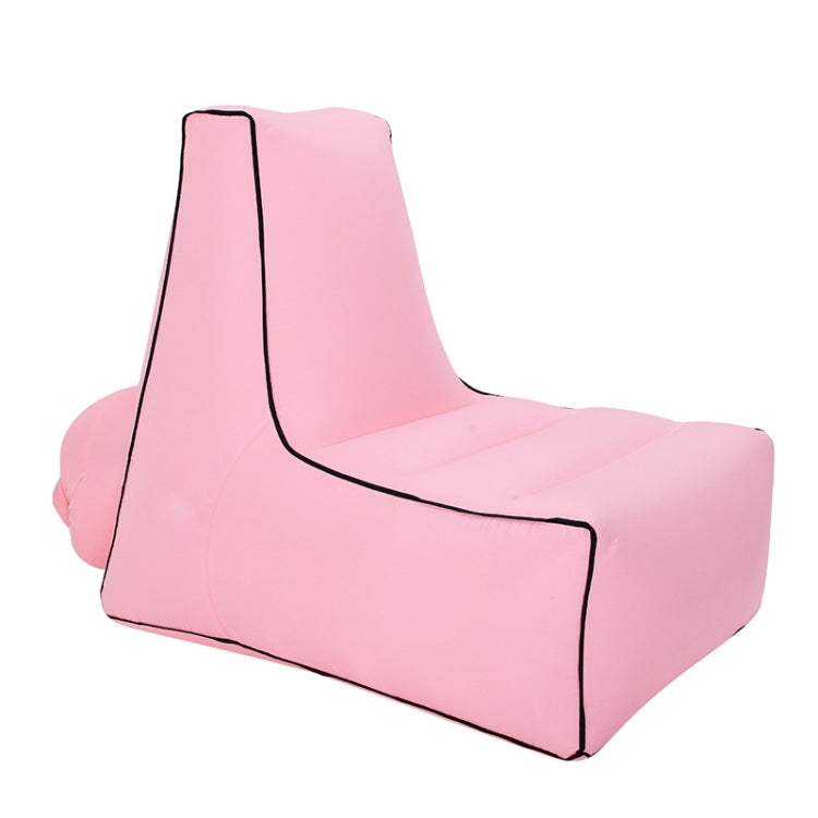 BB1082 Inflatable Sofa Inflatable Bed Outdoor Folding Portable Air Sofa Size: 70 x 65 x 60cm(Pink)