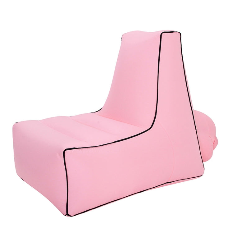 BB1082 Inflatable Sofa Inflatable Bed Outdoor Folding Portable Air Sofa Size: 70 x 65 x 60cm(Pink)