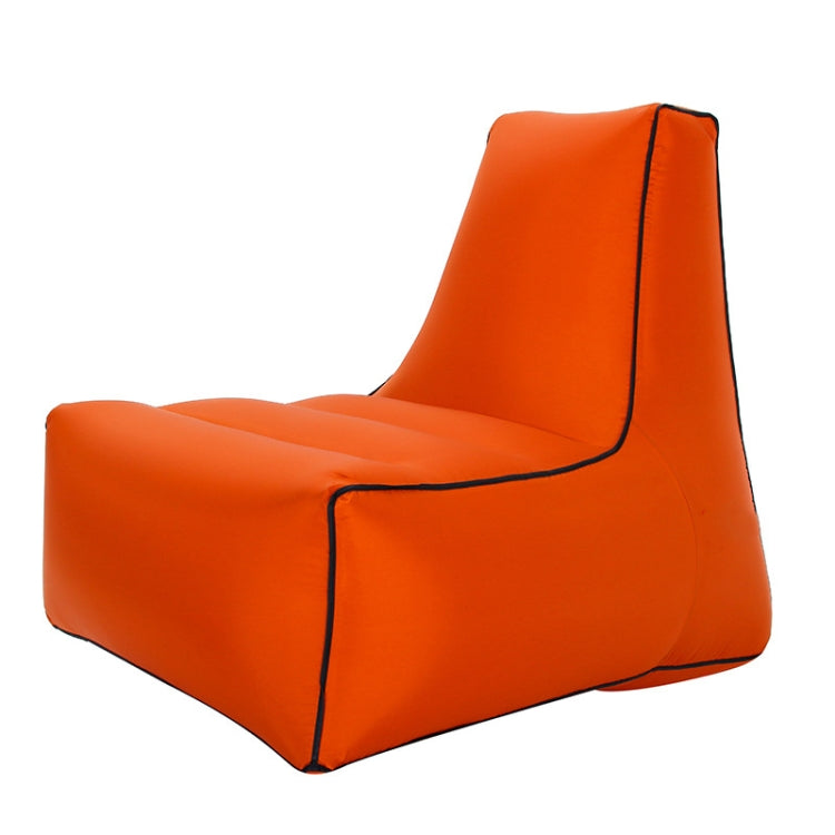 BB1082 Inflatable Sofa Inflatable Bed Outdoor Folding Portable Air Sofa Size: 70 x 65 x 60cm(Orange)